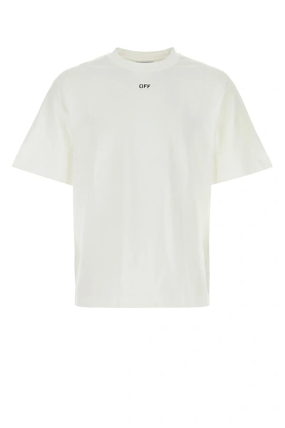 Shop Off-white Off White Man White Cotton Oversize T-shirt