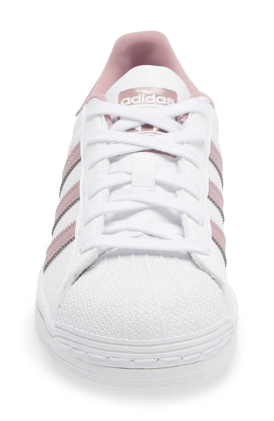 Shop Adidas Originals Superstar Sneaker In White/ Magic Mauve/ White