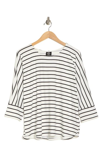Shop Bobeau Dolman Sleeve T-shirt In Ivory/ Black