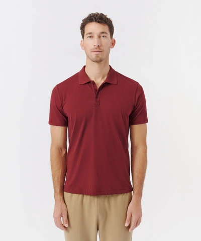 Shop Atm Anthony Thomas Melillo Classic Jersey Polo In Oil Green