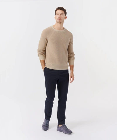 Shop Atm Anthony Thomas Melillo Cotton Cashmere Long Sleeve Raglan Crew Neck Tee In Soft Fawn