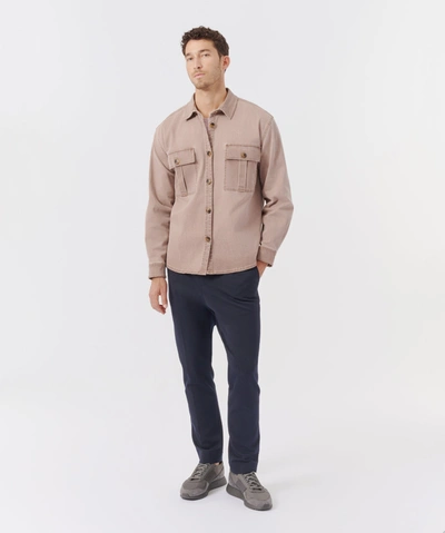 Shop Atm Anthony Thomas Melillo Cotton Twill Shirt Jacket In Faded Mahogany