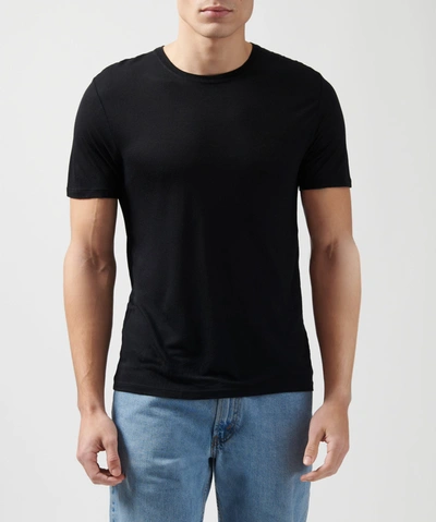 Shop Atm Anthony Thomas Melillo Modal Jersey Crew Neck Tee In Black