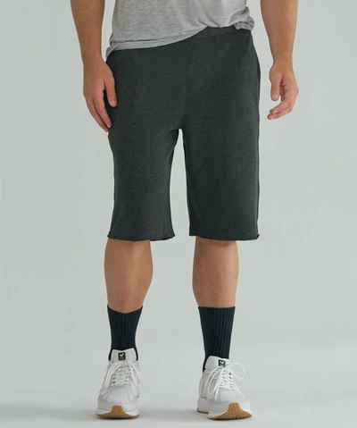 Shop Atm Anthony Thomas Melillo French Terry Pull-on Shorts In Heather Charcoal