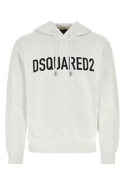 Dsquared2 Dsquared White Cotton Sweatshirt In White