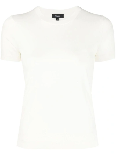 Shop Theory Basic T-shirt P.regal Wo Clothing In Cx1 New Ivory