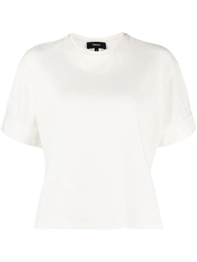 Shop Theory Cmb Cuff Tshirt.st C Clothing In C05 Ivory