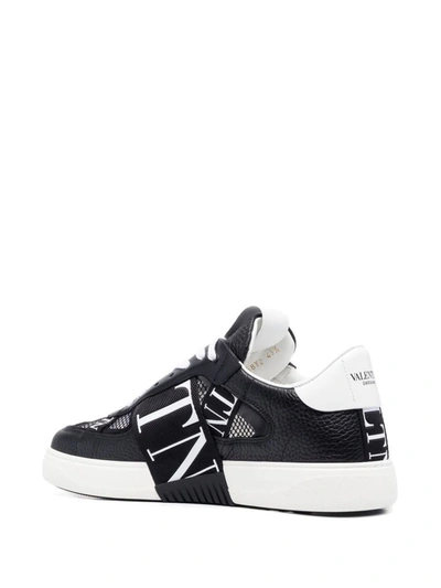 Shop Valentino Garavani Vl7n Leather Sneakers In White