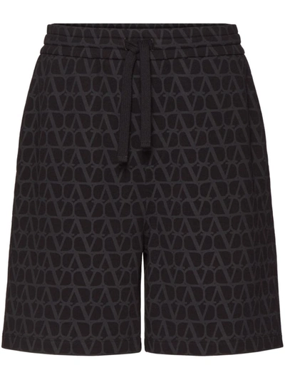 Shop Valentino Toile Iconographe Cotton Sweatpants In Black