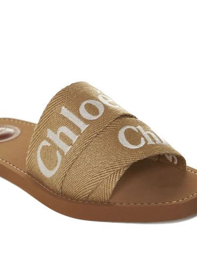 Shop Chloé Chloè Sandals In Desert Beige