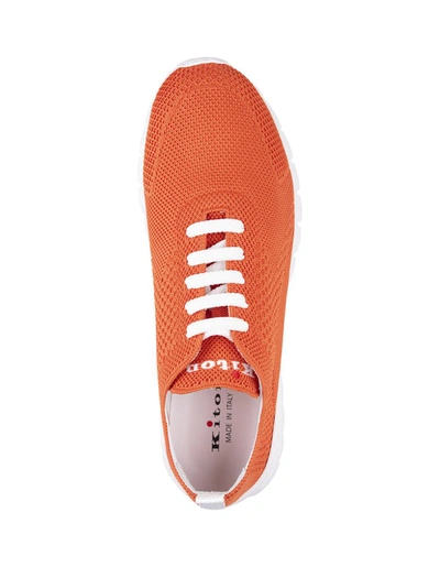 Shop Kiton ''fit'' Running Sneakers In Orange