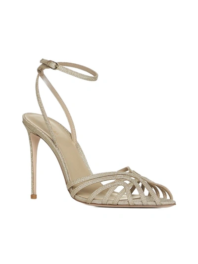 Shop Le Silla Sandals In Golden