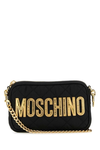 Shop Moschino Shoulder Bags In Black