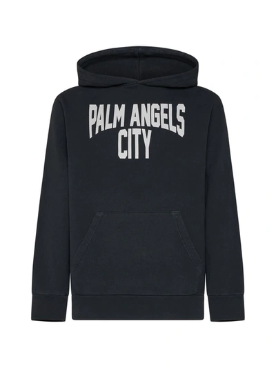 Shop Palm Angels Sweaters In Dark Grey White