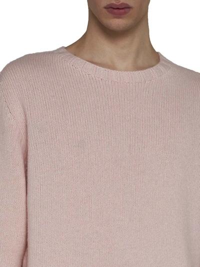 Shop Palm Angels Sweaters In Pink White