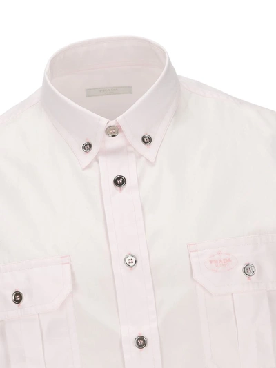 Shop Prada Shirts In Pink