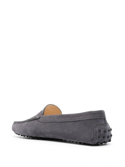 Shop Tod's Gommino Suede Driving Shoes In Grey