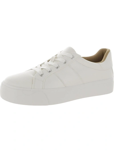 Shop Dolce Vita Vent Womens Faux Leather Lifestyle Casual And Fashion Sneakers In White