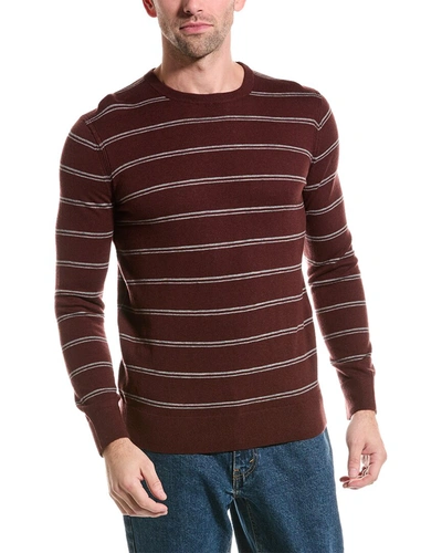Shop Theory Riland Wool-blend Crewneck Sweater In Red