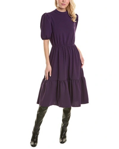 Shop Leota Miranda Midi Dress In Purple
