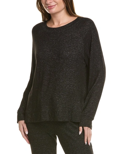 Shop Donna Karan Womens Sleepwear Lounge Top, M In Black