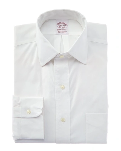 Shop Brooks Brothers Madison Fit Dress Shirt In White