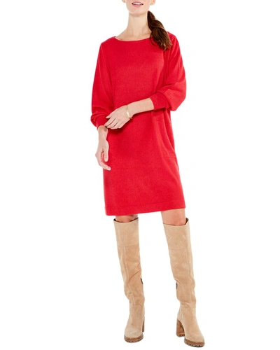 Shop Nic + Zoe Cozy Rib Dress In Red
