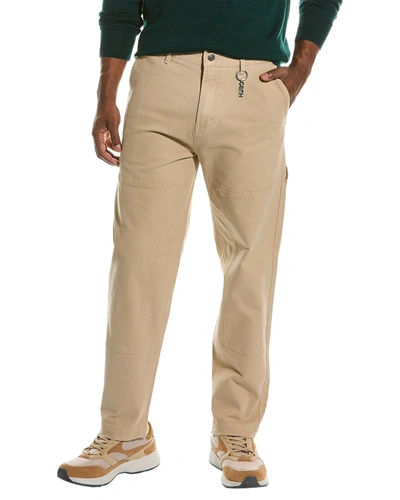 Shop Hugo Boss Solid Trouser In Brown