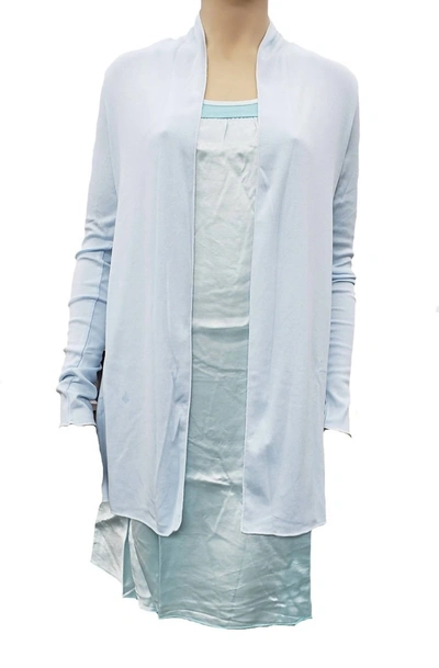 Shop Pj Harlow Amelia Knit Cardigan In Oxygen In Blue