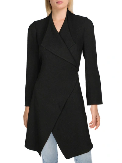 Shop Anne Klein Womens Cascade Collar Topper Open-front Blazer In Multi