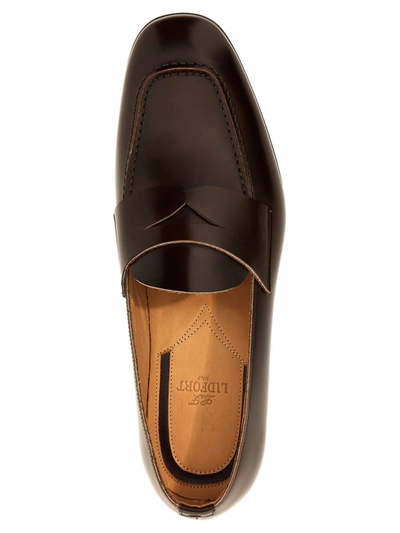 Shop Lidfort Leather Loafers In Brown