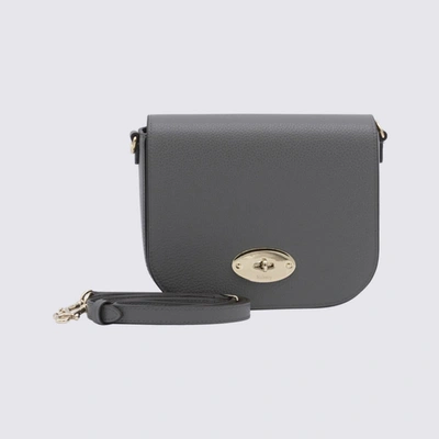 Shop Mulberry Grey Leather Darley Crossbody Bag In Charcoal