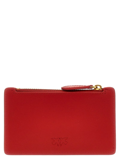 Shop Pinko 'airone' Card Holder In Red