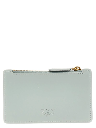 Shop Pinko 'airone' Card Holder In Gray