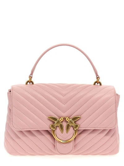 Shop Pinko 'love Lady Puff Big' Handbag In Purple