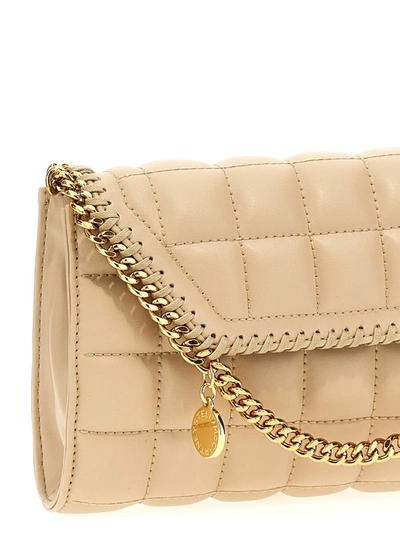 Shop Stella Mccartney Mini Quilted Shoulder Strap In Yellow