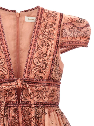 Shop Zimmermann 'matchmaker Structured Mini' Dress In Pink