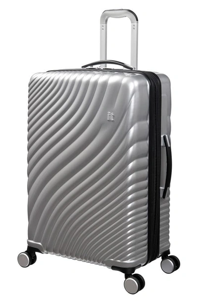 Shop It Luggage 28-inch Hardside Spinner Luggage In Metallic Silver Matt Nickel