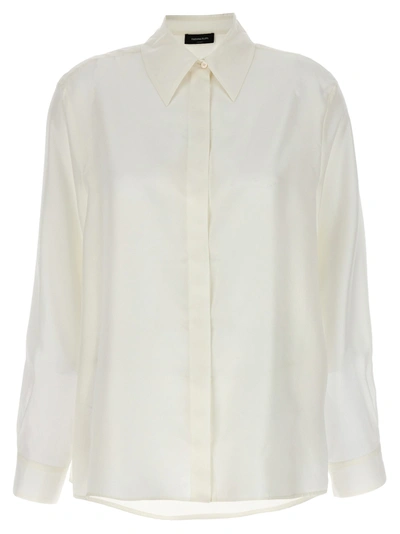 Shop Fabiana Filippi Silk Shirt Shirt, Blouse In White