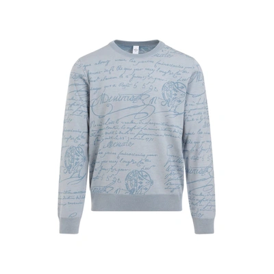 Shop Berluti Wool Sweater In Blue