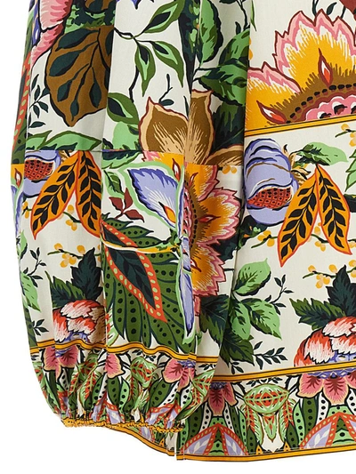 Shop Etro Floral Blouse In Multicolor