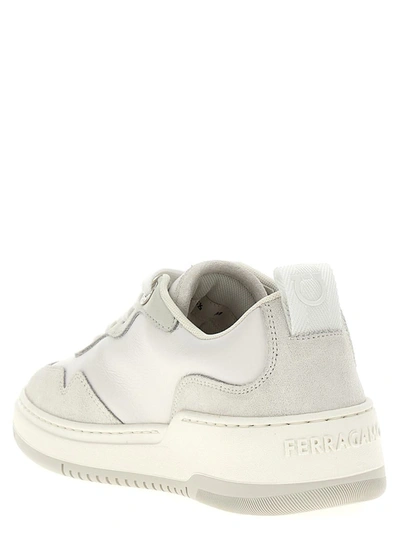 Shop Ferragamo 'dania' Sneakers In White