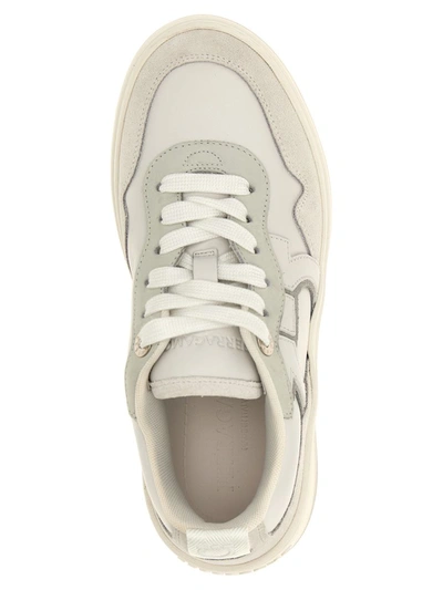 Shop Ferragamo 'dania' Sneakers In White