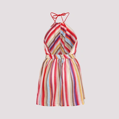 Shop Missoni Short Jumpsuit Dress In Multicolour