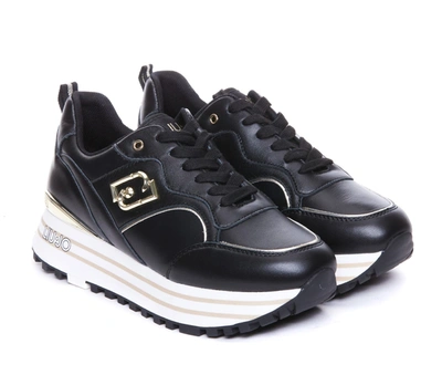 Shop Liu •jo Liu Jo Sneakers In Black