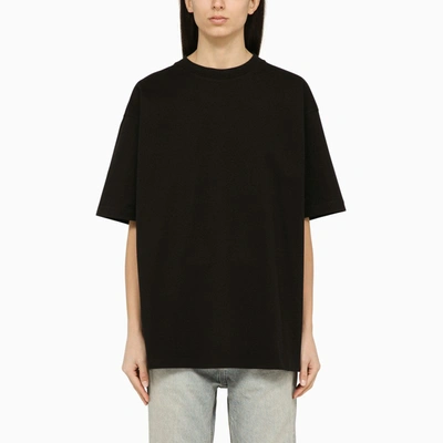 Shop Balenciaga | Black Crew-neck T-shirt With Logo