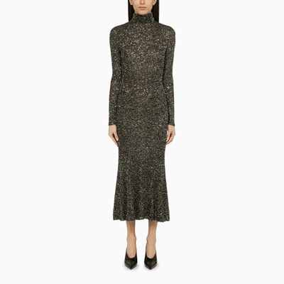 Shop Balenciaga | Black And Silver Dress With Sequins
