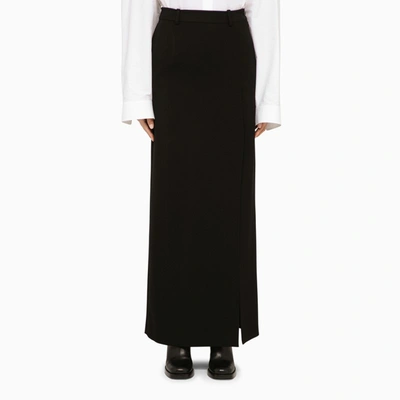 Shop Balenciaga | Black Wool Long Skirt