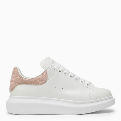 Shop Alexander Mcqueen White And Camel Oversized Sneakers