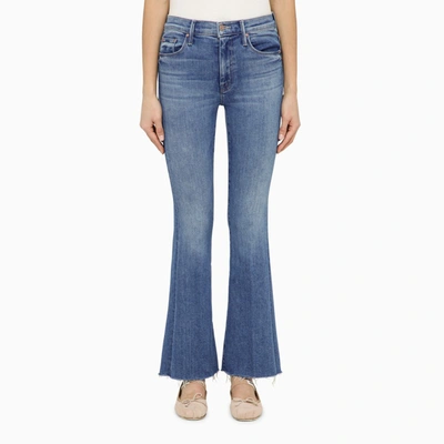 Shop Mother | The Weekender Fray Denim Jeans In Blue